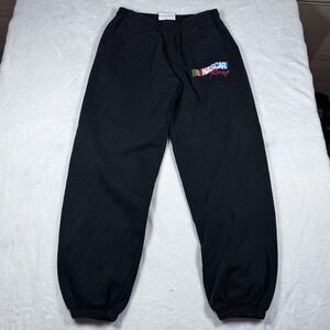 Vintage NASCAR Racing Sweatpants Black Logo Joggers Mens Medium Tillys